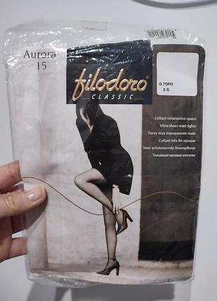Тонкі матові колготки filodooro aurora 15 den (італія)