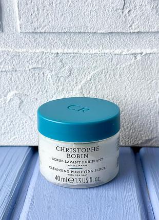 Christophe robin cleansing purifying scrub with sea salt 40ml