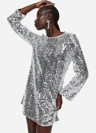 H&m сукня в паєтки