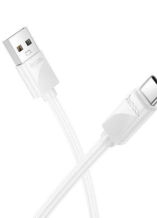 Кабель hoco x114 energy charging data cable type-c 1m white