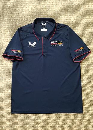Castore oracle red bull racing поло футболка оригінал (l)