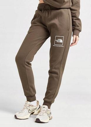 Женские утепленные коричневые джоггеры the north face outline jogger