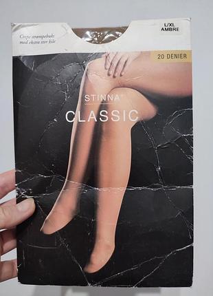 Капронові колготки stinna classic 20 den (розмір l/xl) — колір ambre (засмага)