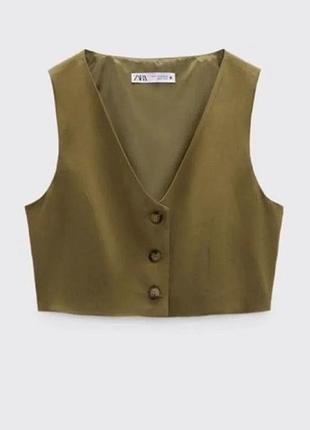 Льняна жилетка zara