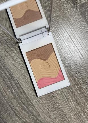 Пудра румяна бронзер sisley phyto-touche sun glow powder peche doree