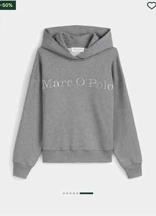 Сірий оверсайз худі marc o"polo