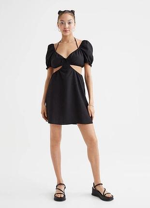 Чорна сукня h&m з вирізами