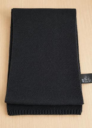 Базовий в'язаний шарф h&m (one size, 100% акрил)
