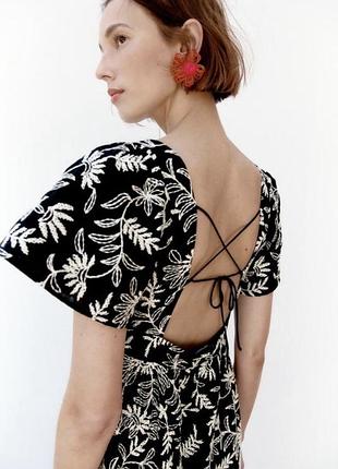 Zara вишита розкішна сукня