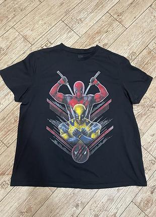 Футболка дедпул, росомаха, marvel, xl