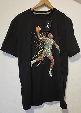 Nike jordan мужская футболка черная баскетбол размер l 
новая