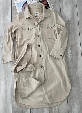 Френч удлиненная куртка zara