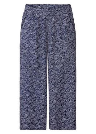 Брюки кюлоты длиной 3/4 для женщины esmara lycra® 372356 46(l) синий