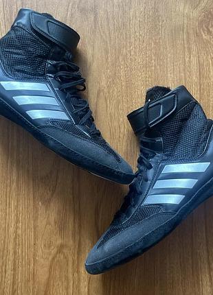Чоловічі борцовки боксерки кросівки доя боротьби боксу adidas combat speed 5