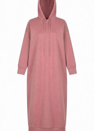 Платье с капюшоном для женщины nazra bdo103746 44(l) розовый