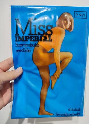 Яскраві жовті вінтажні колготки miss imperial (дані), нові