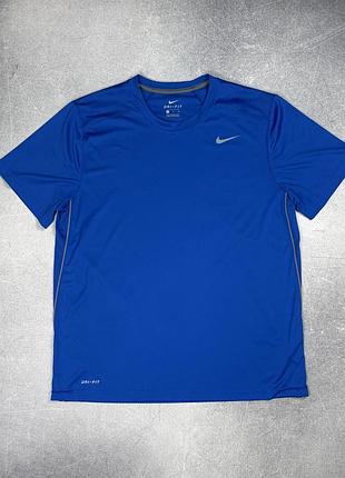 Nike dri fit футболка спортивна синя оригінал xl