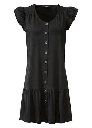 Сукня з воланами для жінки esmara lycra® 399097 s чорний