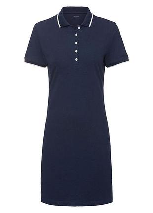 Сукня-поло (polo) з бавовняного піке для жінки esmara lycra® 371655 s темно-синій