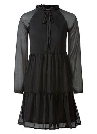 Сукня шифонове на підкладці для жінки esmara lidl 391248 42(m) чорний