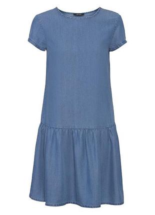 Сукня з оборками для жінки esmara lyocel (tencel™) 356968 m синій