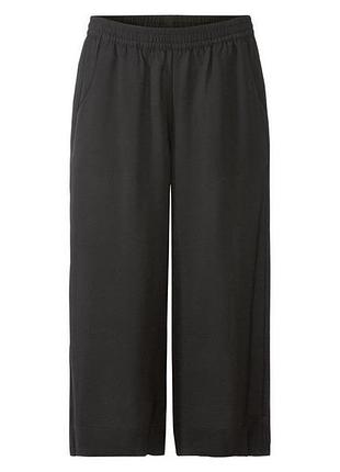 Брюки кюлоты длиной 3/4 для женщины esmara lycra® 372356 36(s) черный