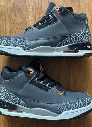 Чоловічі шкіряні кросівки air jordan 3 retro fear pack
