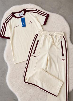 Adidas sporty & rich костюм жіночий штани футболка