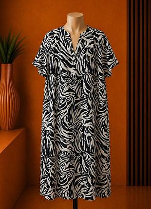 John lewis zebra print linen dress