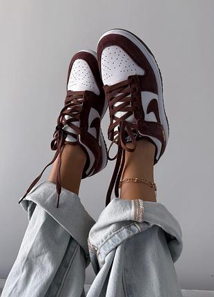 Кросівки nike sb dunk low team red bordeaux
