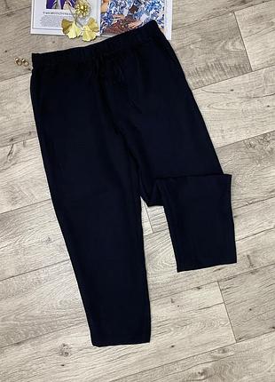 Льняные летние брюки, штаны h&m, р.l-xl