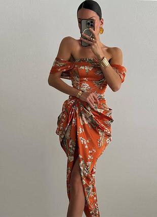 Розпродаж cукня prettylittlething міді драпірування