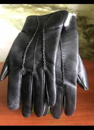 Перчатки кожа