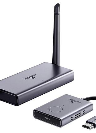 Безпровідний подовжувач ugreen cm506 wireless hdmi extender transmitter and receiver 50m(ugr-50633a)