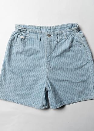Lee vintage striped denim shorts usa [pwh017366]