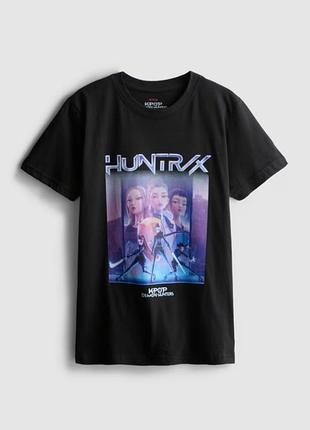 Оригінальна футболка k-pop demon hunters (netflix) мерч huntr/x на 12-13 років (152-158 см)