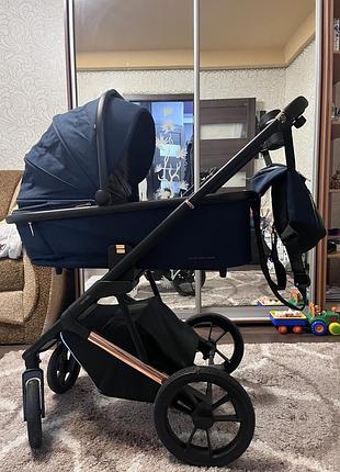 Коляска carrello sigma 2 в 1 темно-синього кольору