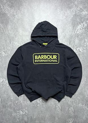 Vintage винтажное худи barbour барбур big logo size xl размер хл