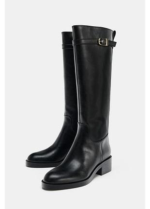Сапоги чоботи черевики жокейскі чоботи жіночі zara
