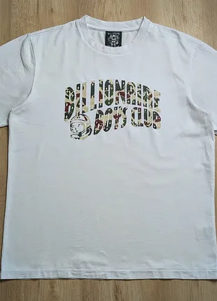 Футболка billionaire boys club arch logo camo біла l оригінал