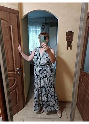 Модный комбинезон бренда roman свободного кроя, брюки широкие, свободные.