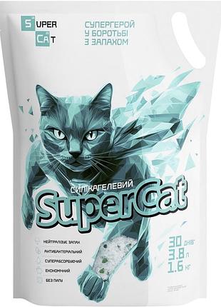 Силікагелевий наповнювач supercat для котячих туалетів, 1.6 кг