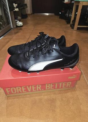 Бутсы футбольные puma размер 38.5,24,5см,чурное состояние