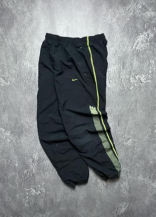 Vintage винтажные нейлоновые штаны nike найк big logo size m размер м