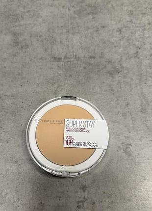 Стійка компактна пудра maybelline new york superstay 16h waterproof powder 21 nude, 9 г