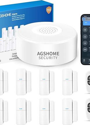 Бездротова домашня сигналізація agshome 120 дб, комплект з 11 предметів