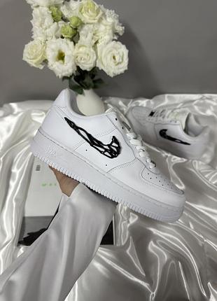 Nike air force 1 '07 lx molten metal swoosh pack black