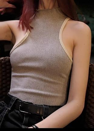 Боді zara в рубчик