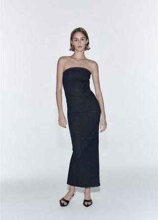Джинсова сукня від zara