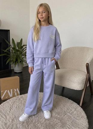 Костюм штани світшот для дівчинки zara